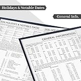 ZYBUX A5-2026 Diary Day a Page Half Page Saturday Sunday Navy Blue view 7