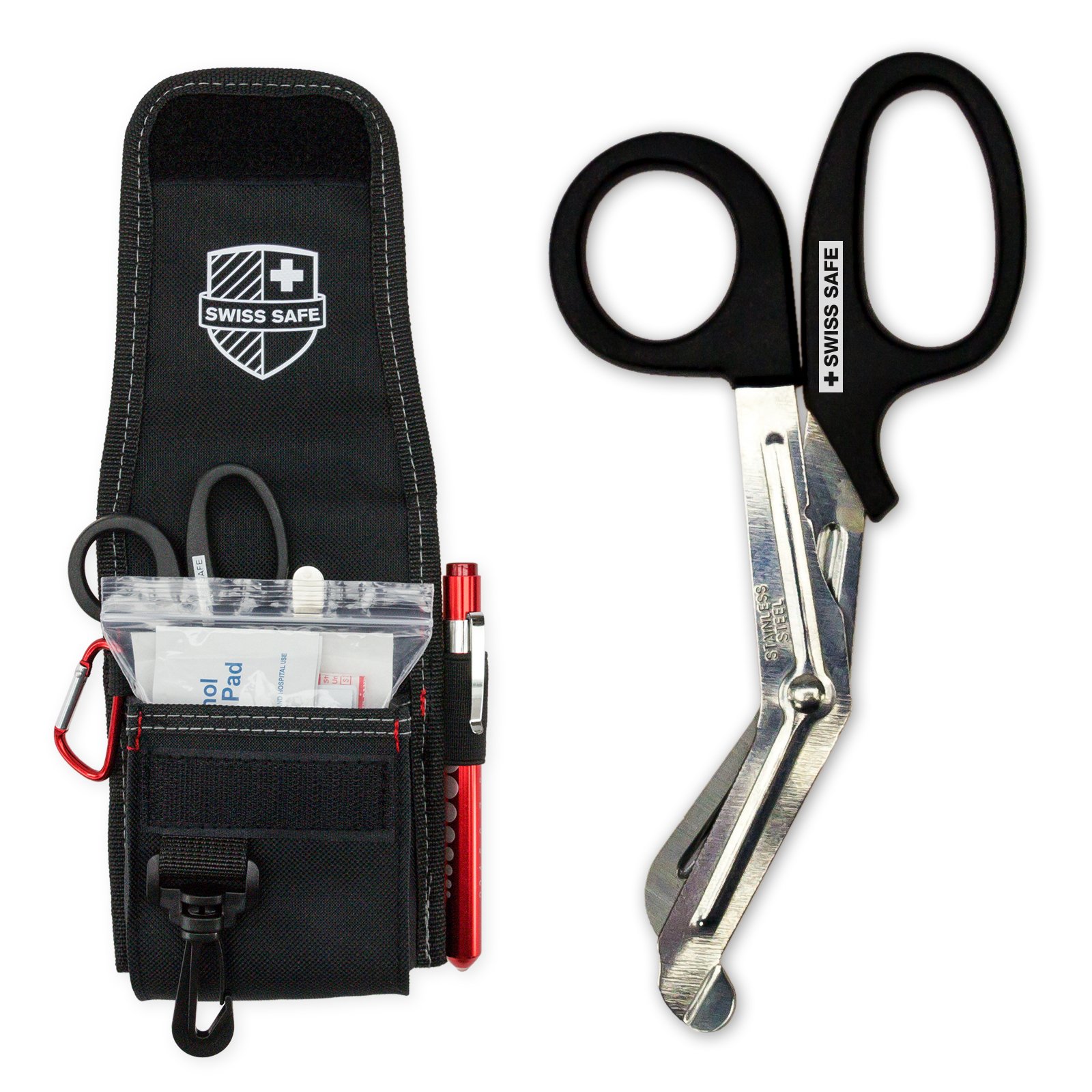 Medical EMT Shears/Scissors, Pupil Light, Tweezers Emergency First Aid