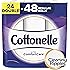 Cottonelle Toilet Paper, 24 Double Rolls, 142 Sheets Per Roll, 2-ply,Ultra ComfortCare,Soft Bath Tissue,Biodegradable,Septic safe