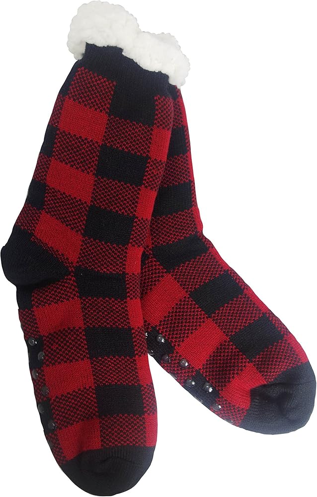 red flannel slippers