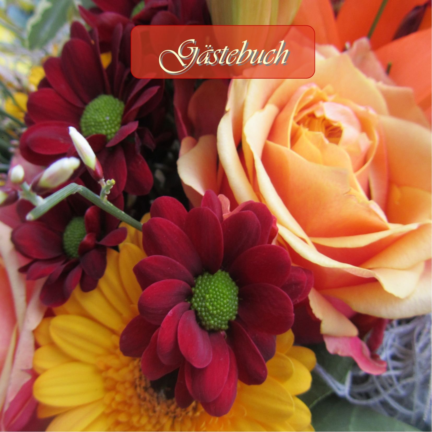 Gästebuch - Blumen: Damit kein Gast je vergessen wird!
