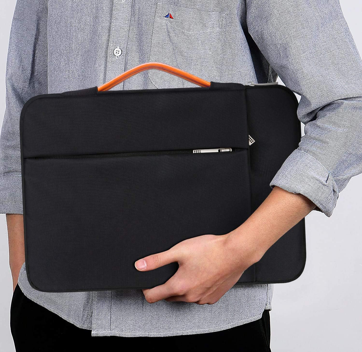 Lacdo 360° Protective 14 Inch Laptop Sleeve Computer Case Portable Bag for Dell Inspiron 14 5481 / HP Stream 14" / Acer Spin 3 / ASUS L402YA / HP Acer Chromebook 14, S330 / Flex 14 Notebook, Black: Computers & Accessories