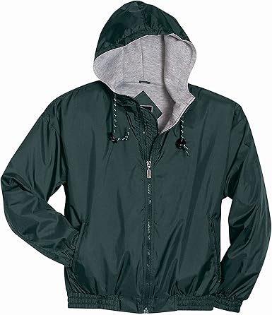 nylon sweatshirt lined jacket