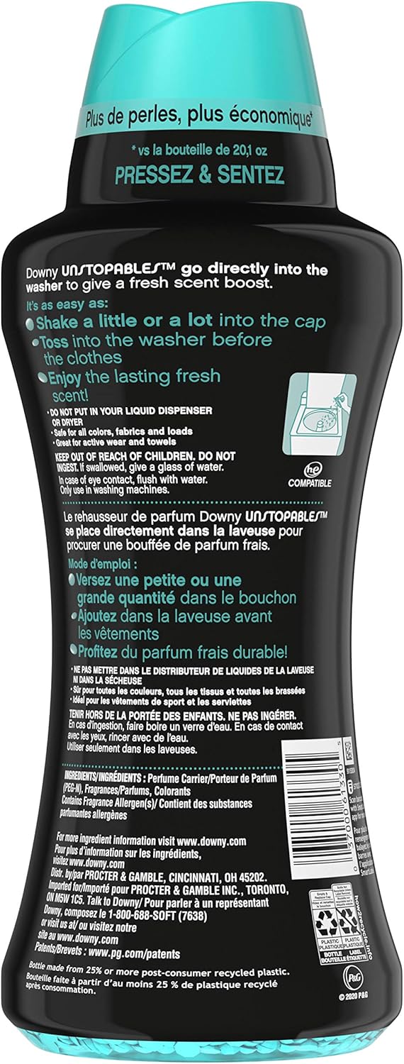 Downy Unstopables in-wash Scent Booster Beads, Fresh, 26.5 Ounce: Health & Personal Care
