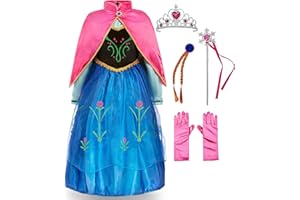 Funna Princess Costume for Toddler Girls Fancy Dress Party with Accessories