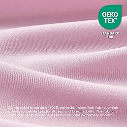 FreshCulture Full Bed Skirt, Elastic Wrap Around