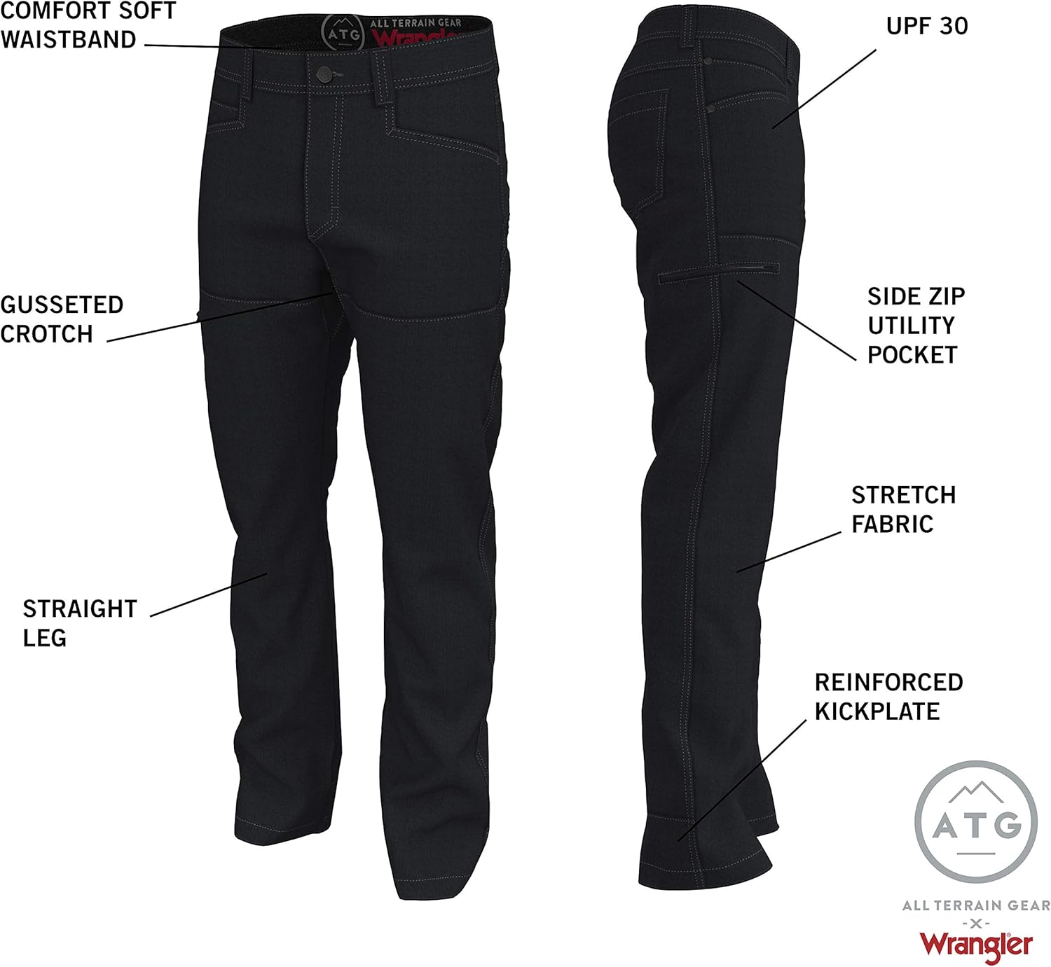 ATG by Wrangler Men's Synthetic Utility Pant: Clothing