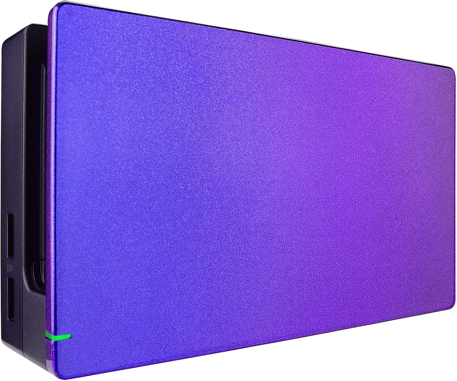 eXtremeRate Custom Chameleon Glossy Faceplate for Nintendo Switch Dock Purple Blue DIY Replacement Housing Shell for Nintendo Switch Dock