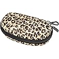 MoKo Sunglasses Case with Carabiner, Unisex PU Shockproof Protective Travel Eyeglasses Carry Case Glasses Storage Holder