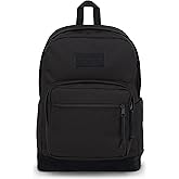 JanSport Right Pack Backpack - Durable Daypack with Padded 15" Laptop Sleeve, Spacious Main Compartment & Integrated Water Bottle Pocket, Monochrome Black