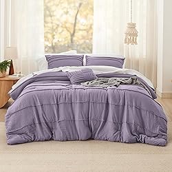 Bedsure Purple Twin Comforter Set - 3 Pieces Pinch