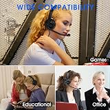 Venker EL USB Headset with Microphone, 40mm Driver, Noise Cancelling view 2