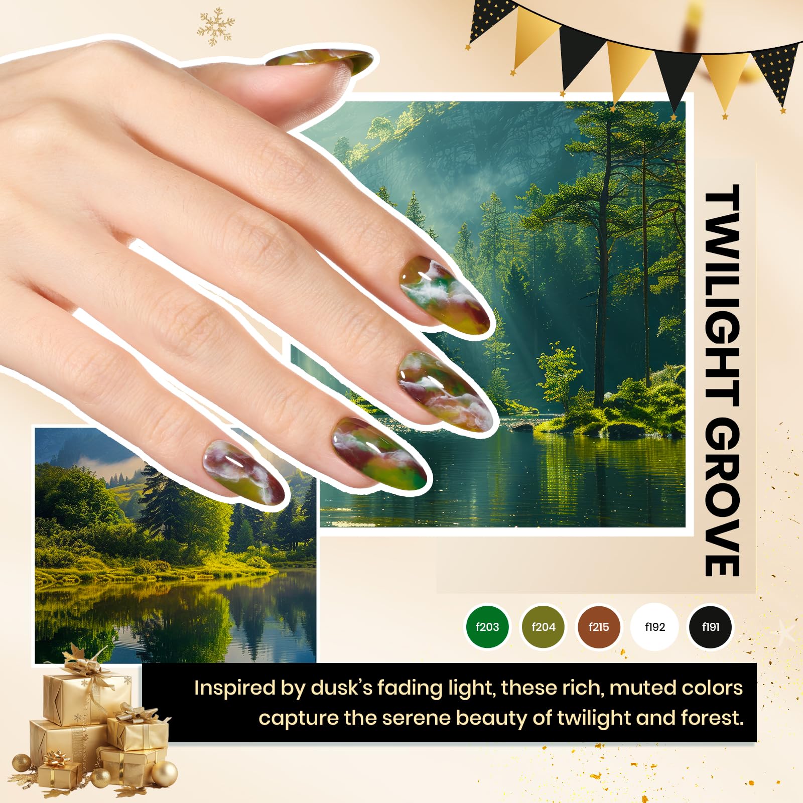 Beetles Gel Nail Polish Kit with U V Light - 80Pcs Color Enchantment 55 Colors Gel Polish Starter Kit with Base Top Coat DIY Nails Supply Stickers Manicure Tools Christmas Gift for Women Teens Girls