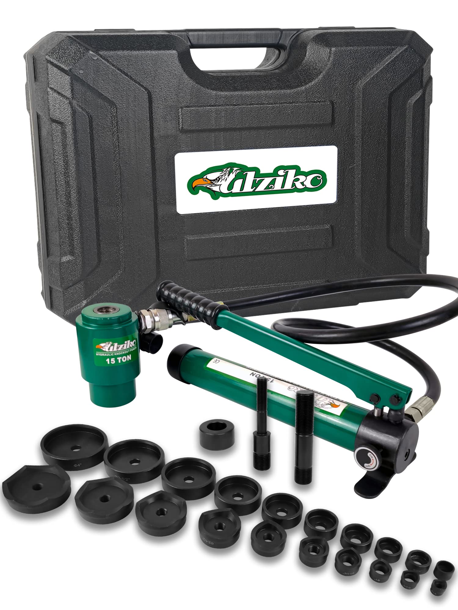 Photo 1 of UTZIKO Hydraulic Knockout Punch Electrical Conduit Hole Cutter Set KO Tool Kit 1/2 to 4 inch