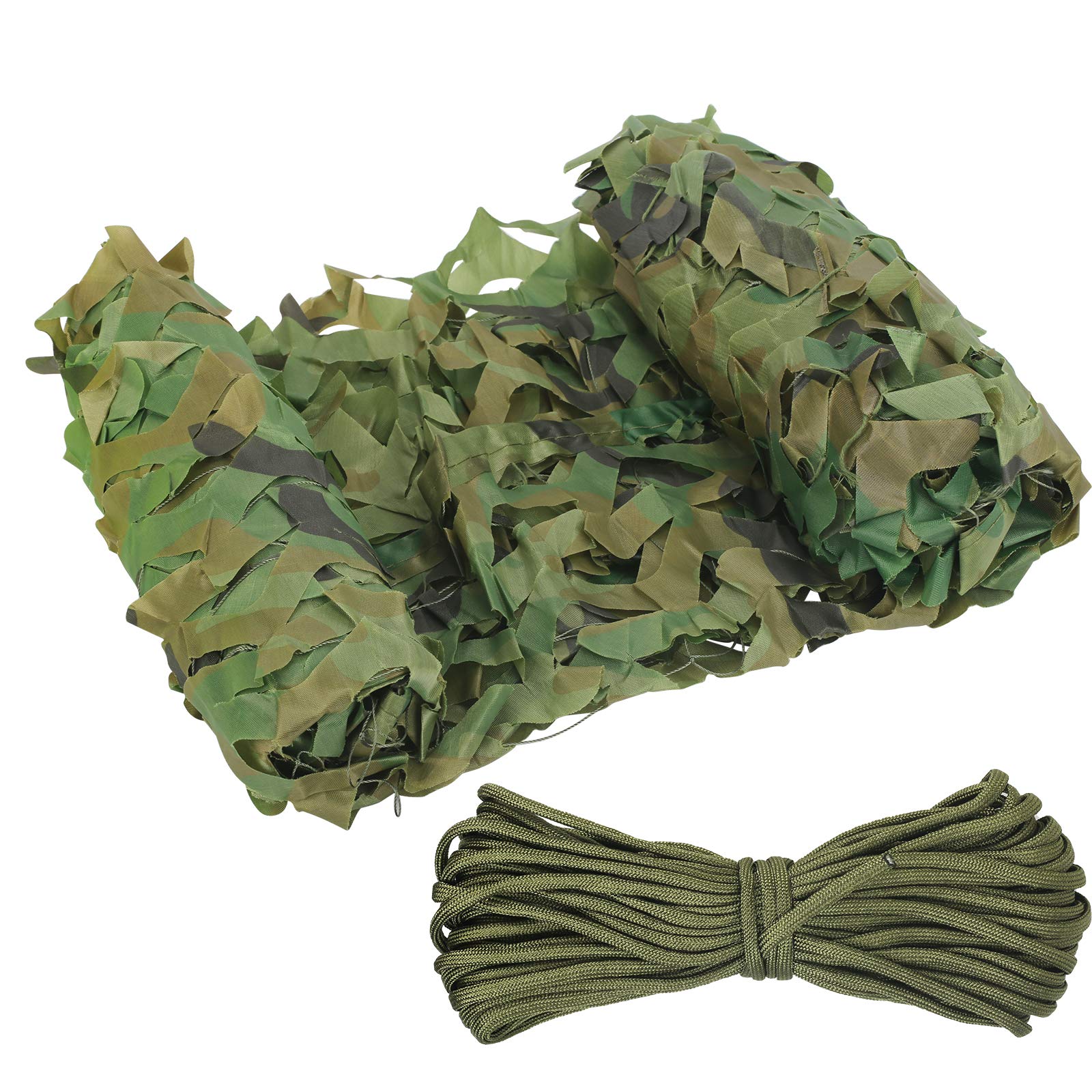 LOPOTIN Large Camo Netting Bulk Roll Camouflage Net Oxford Fabric Minitary Nets Woodland Camouflage Netting for Car Cover Hunting Shooting Camping Hide Home Garden Decor