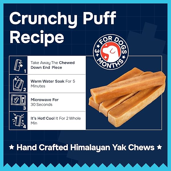 100% NATURAL YAK CHEESE HIMALAYAN MADE DOG CHEWS ALL BREEDS – LACTOSE FREE YAK CHEW FOR SMALL MEDIUM & LARGE DOGS – DENTAL CLEANING DOG CHEWS FOR AGGRESSIVE CHEWERS – LONG LASTING ODOR & GLUTEN FREE