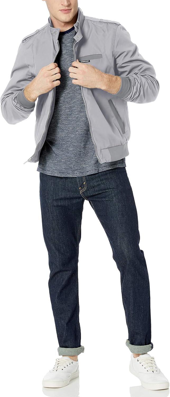 Members Only Men's Original Iconic Racer Jacket at  Men’s Clothing store