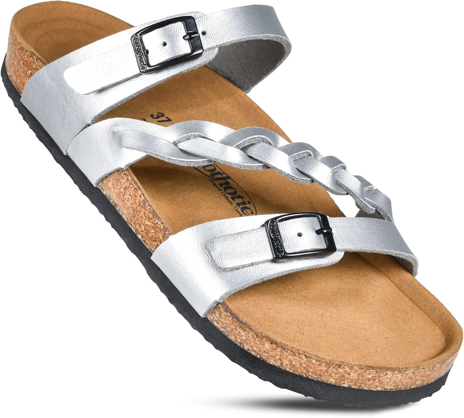 Amazon.com | AEROTHOTIC Women's Arch Support Casual Strappy Slide Sandals | Slides