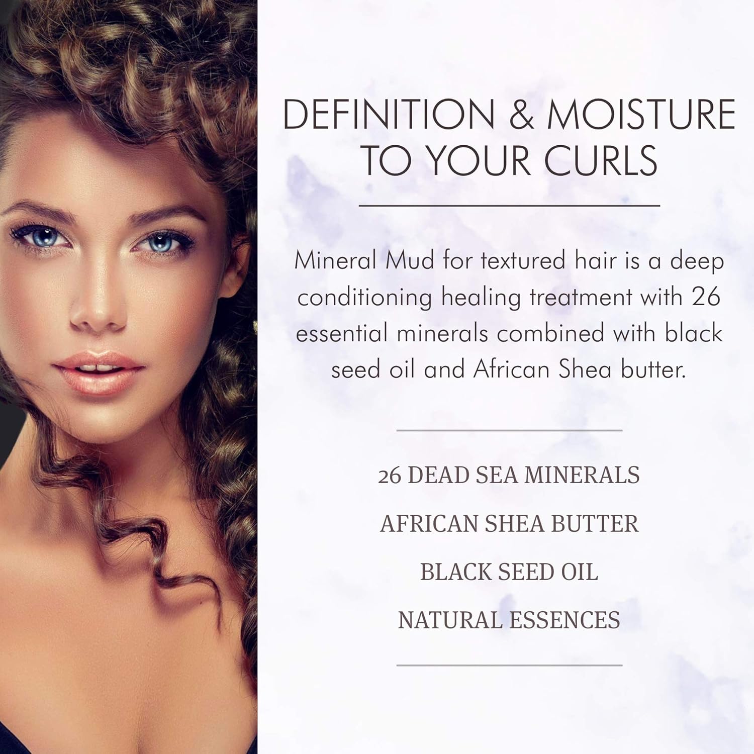 SAPHIRA Divine Mineral Mud for Curly and Wavy Hair, 8.5 oz (Original Packaging): Premium Beauty