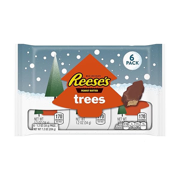 REESE’S HOLIDAY PEANUT BUTTER TREES, 6 COUNT, 7.2...