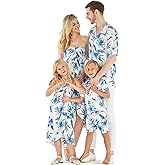 Matchable Family Hawaiian Luau Men Women Girl Boy Clothes in Day Dream Bloom
