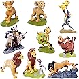 ZCXCYFFF The Lion King -The Lion Guard Figurines, Tales of Mufasa & Simba Perfect The Lion King Toys, 2-4 inches Mini Figurines Toy Set （ Pack of 9）
