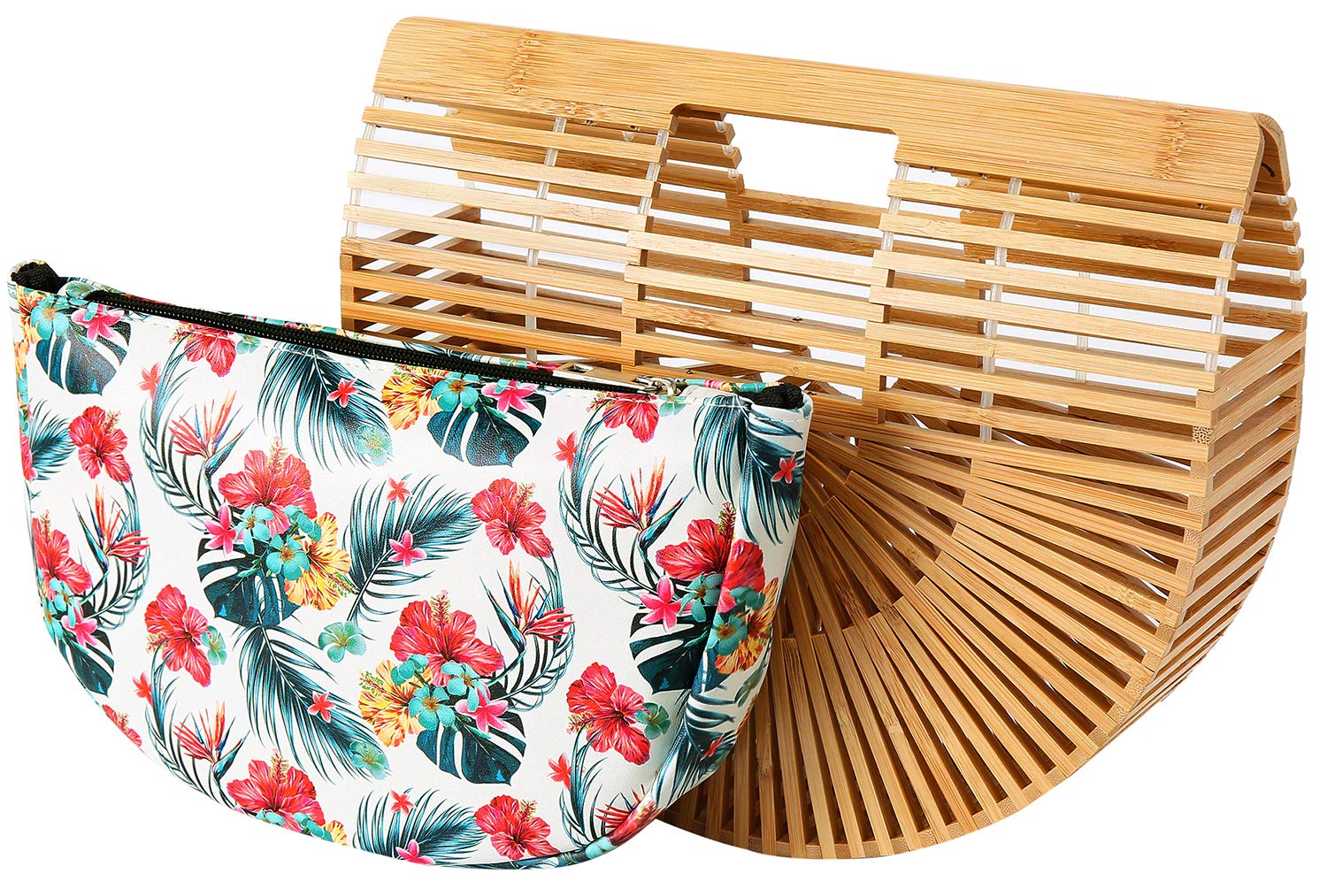 Handmade Bamboo Handbag Jスモモ jsumomo