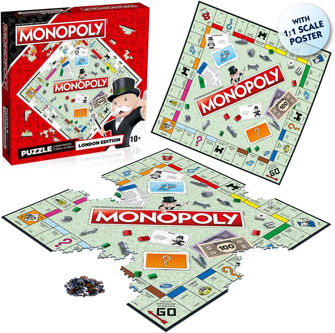 Winning Moves London Monopoly 1000 Piece Jigsaw Puzzle Game - Image 4