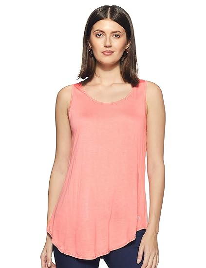 Women's Loose Fit Tank Top (E041_Rose Quartz_M)