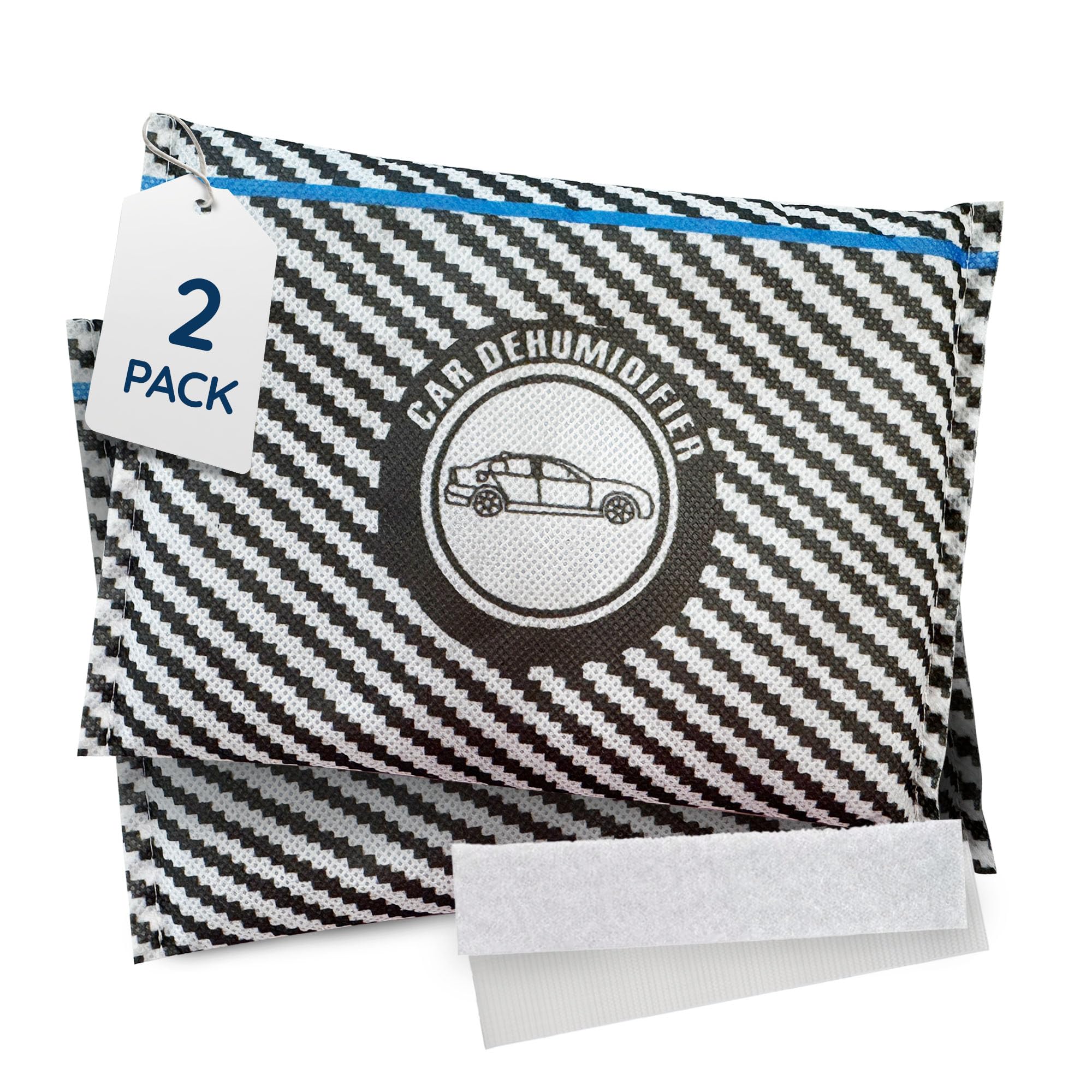 FPD-2 Pack Car Reusable Dehumidifier Anti moisture bag | Silica Gel Bag Damp Absorber pad Colour changing indicator | Anti Rust Home Garage : Twin Pack 2 x 225g