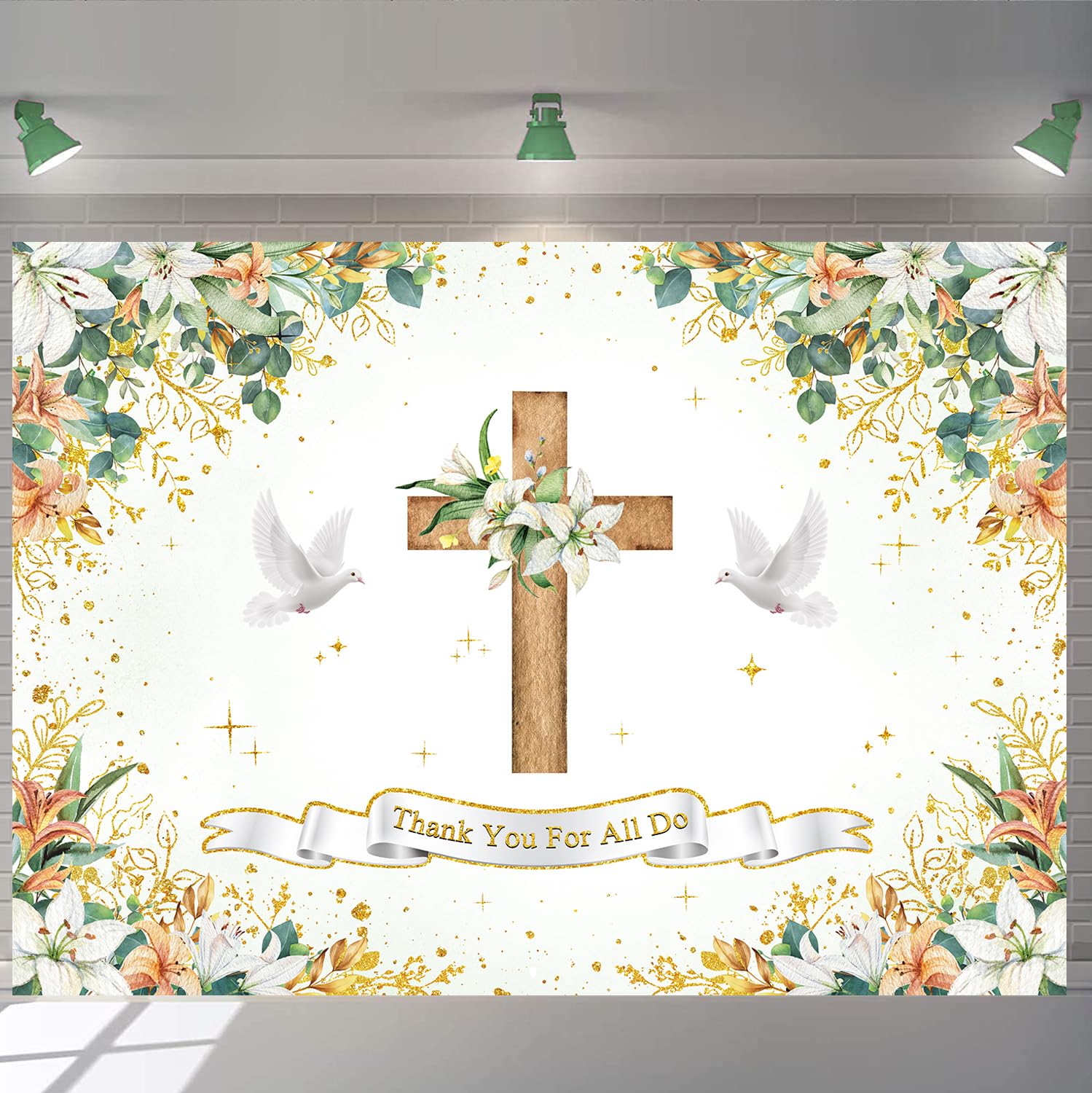 Photo 1 of ?Pastor Appreciation Week Decorations Banner 7x5FT Thank You Pastor Photography Background for Church Events Celebrations Party Photo Props