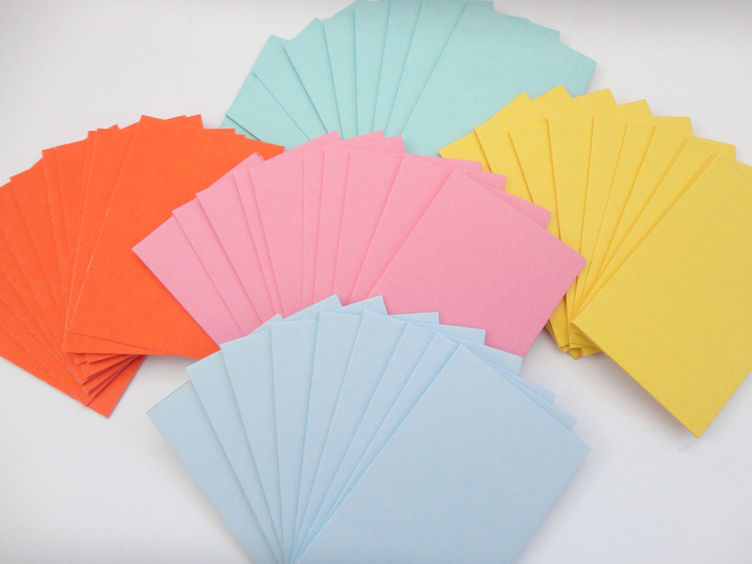 250 Pack - Thin Blank Flash Cards - 5cm x 7cm - Revision