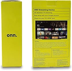ONN Android TV 4K UHD Streaming Device with Voice