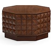 SAFAVIEH Couture Collection - Patty Walnut Octagon Coffee Table, Modern Fully Assembled Accent Cocktail Table (SFV7253B)