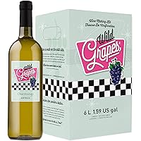 Wild Grapes, Premium DIY Wine Making Kits, Australian Chardonnay, 6L, Makes Up to 30 Bottles/6 Gallons of Wine