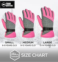 Tough Outdoors Kids Snow Gloves - Insulated