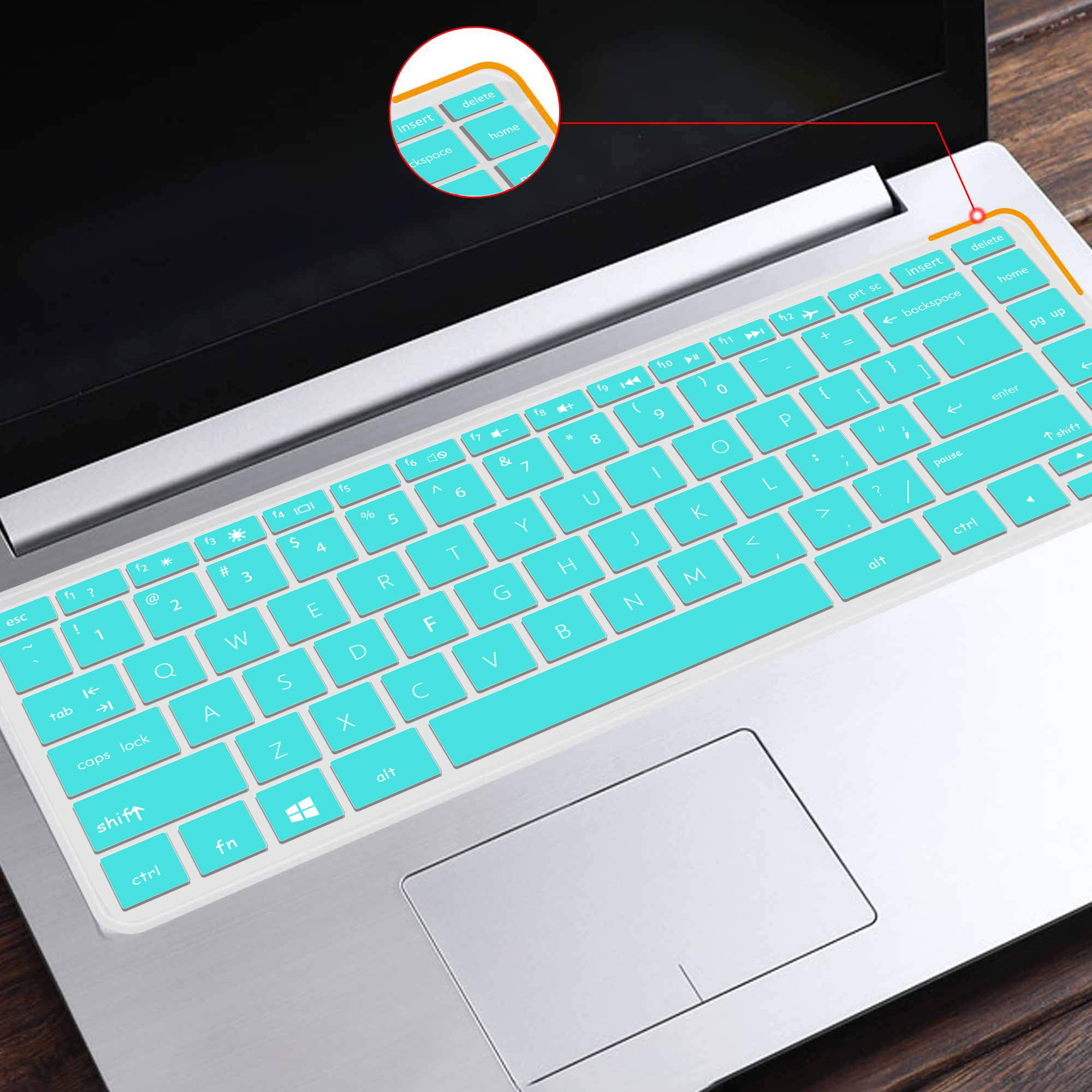 [2 Pcs] Silicone Keyboard Cover Skin for 2019 2018 HP 14 inch Laptop