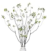 4pcs Long Faux Eucalyptus Stems,47.2 Inch Artificial Greenery Stems with Fake Leaves,Faux Plants Indoor,Fake Branches for vase Filler Decoration,Faux Greenery for centerpieces;greenery for table decor