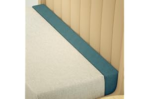 DEEPSHARK Bed Gap Filler for Headboard, Mattress Gap Filler for King Bed,Soft Sponge Pillow Between Headboard and Mattress or Wall,Removable Cover（Green-King-78 * 4 * 12in）
