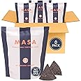 MASA Chips Blue Corn Tortilla Chips - Naturally Grown Blue Corn with Grass Fed Tallow and Sea Salt Tortilla Chips - No Seed-Oil Snacks - 6 Pack, 5 Ounce Each