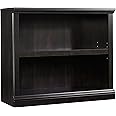 Sauder Miscellaneous Storage 2-Shelf Bookcase/ book shelf, Estate Black finish