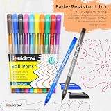 Liquidraw Multicolour Ballpoint Pens Pack of 10 | 1.0 mm Tip, Clip Lid view 7