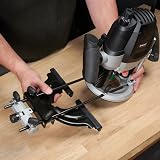 Trend T7EK 2100W Variable Speed Plunge Router 50mm Depth 240V Black view 10