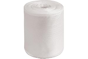 SICCOMA Fiberglass Cloth Tape Non Adhesive Fiberglass Repair Tape Plain Weave Fiberglass Cloth Roll for Joint Repair, Reinforcement, Resin Saturation, Heat-Resistance, Insulation (4 in x 99 FT)