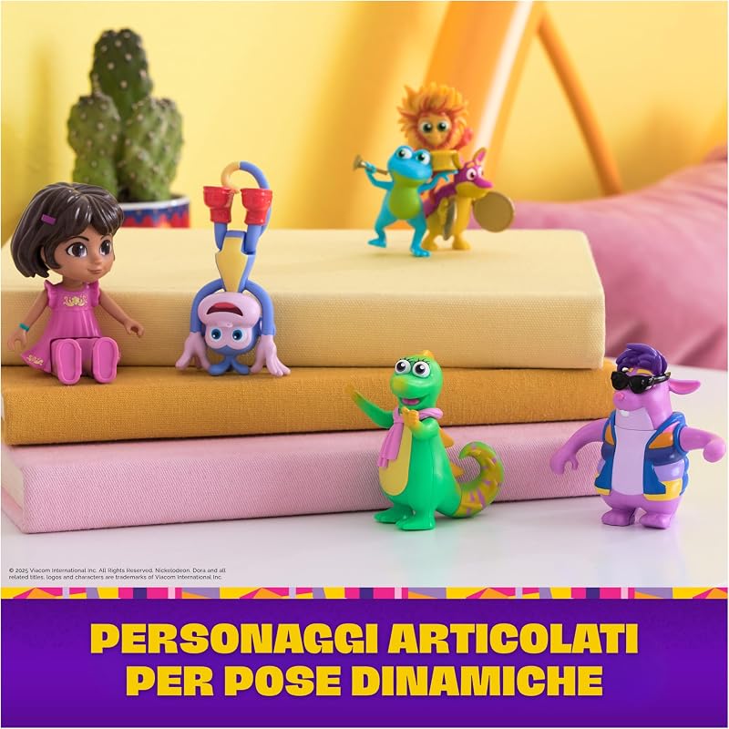 l'Esploratrice, Confezione Regalo Fantastici Amici con Boots, Tico, Isa e il Trio delle Feste, Personaggi Giocattolo, Giocattoli per Bambine e Bambini, 3+ Anni