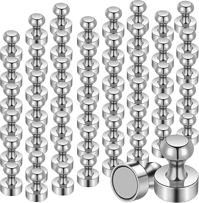 MIN CI 50 Packs Small Neodymium Magnets 12 x 16 mm White Board Office