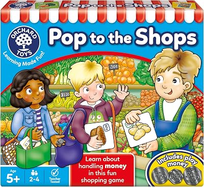 Orchard Toys Pop to the Shops Money Counting Board Game 5 Plus