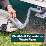 Colapz Collapsible 1m Waste Pipe Extension for Caravan & Campervan view 2