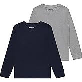 Sezzit Boys' 2-Pack Long Sleeve Thermal Shirts – Warm & Breathable Tops for School and Play, Sizes 4-18