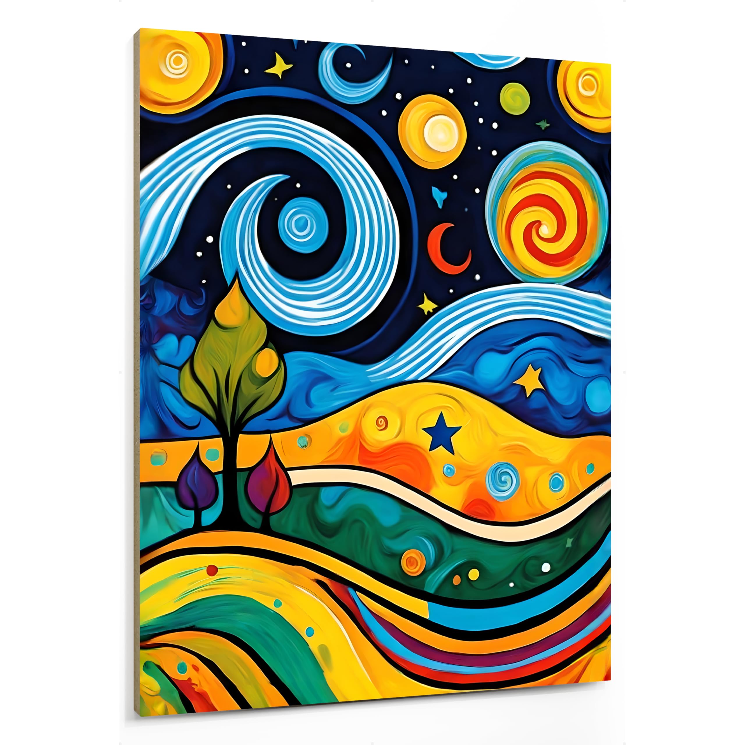 emmena - Great Artists Reimagine Famous Artworks 6 Wooden Picture - 20 x 25 cm